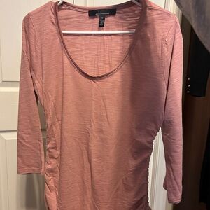 White House Black Market Mauve Long Sleeve Top